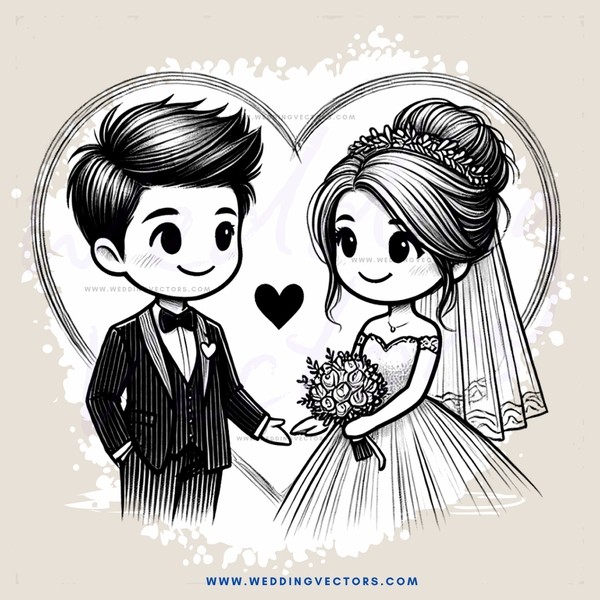 couple holding flowers and giving each other hearts