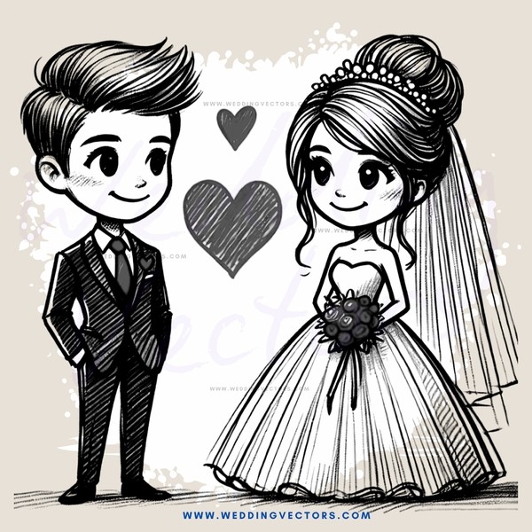 a bride and groom getting married