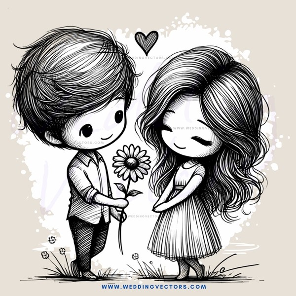 boy and girl standing together