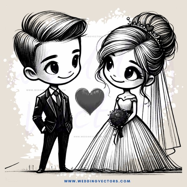 cartoon wedding gift box