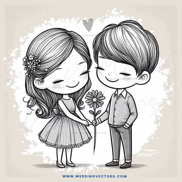 a boy and girl hugging