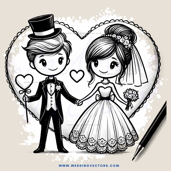 wedding cartoon (v 10)