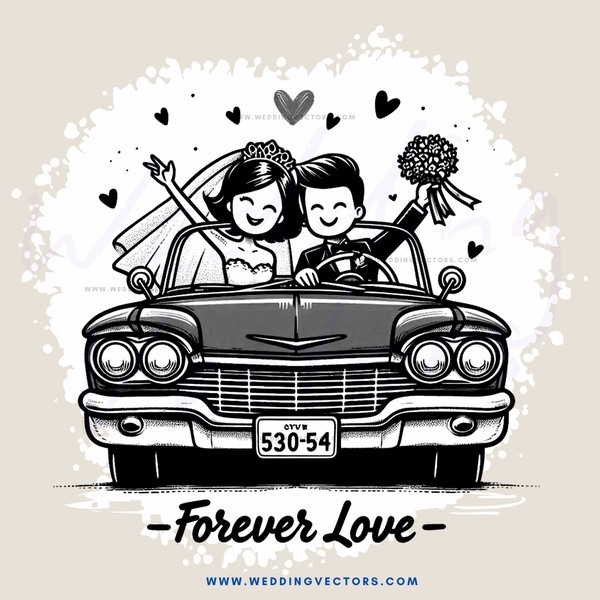 forever love caricature
