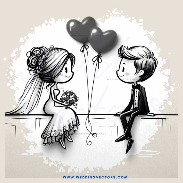 couple on their wedding day