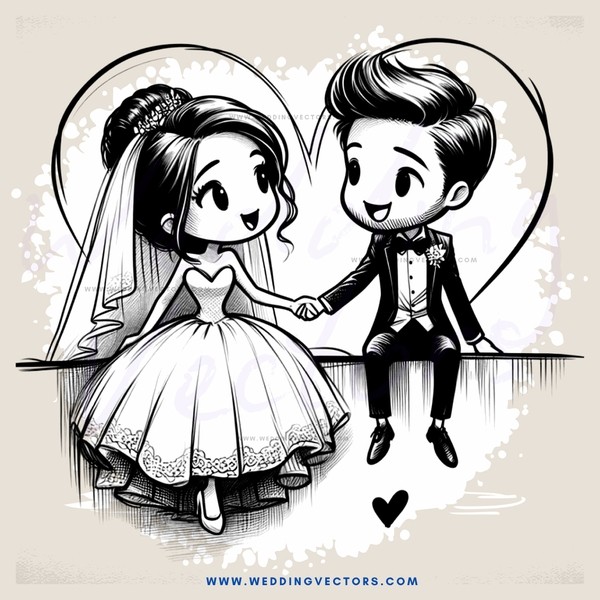 wedding bride and groom