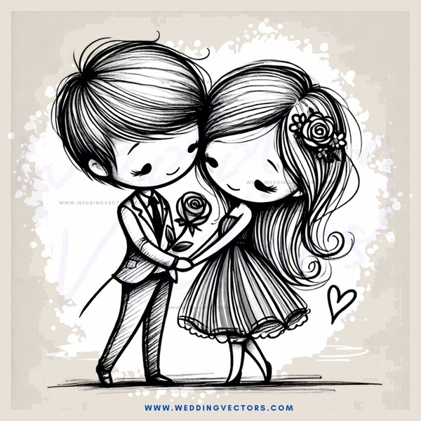a couple in silhouette holding hands and wearing dresses