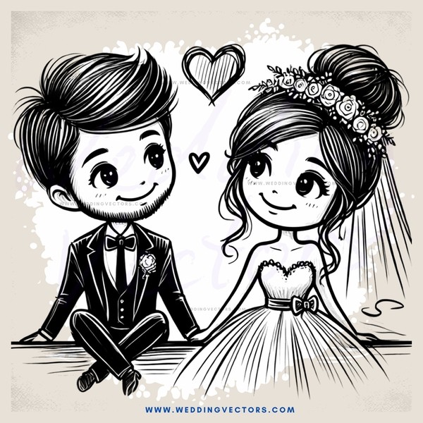 engagement picture with smiling bride & groom