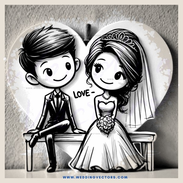 couple on i heart you heart cut outs