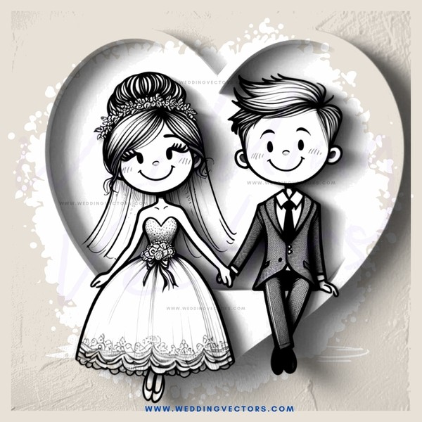 a heart shaped cartoon illustration