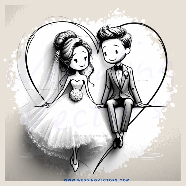 the wedding couple posing for their picture