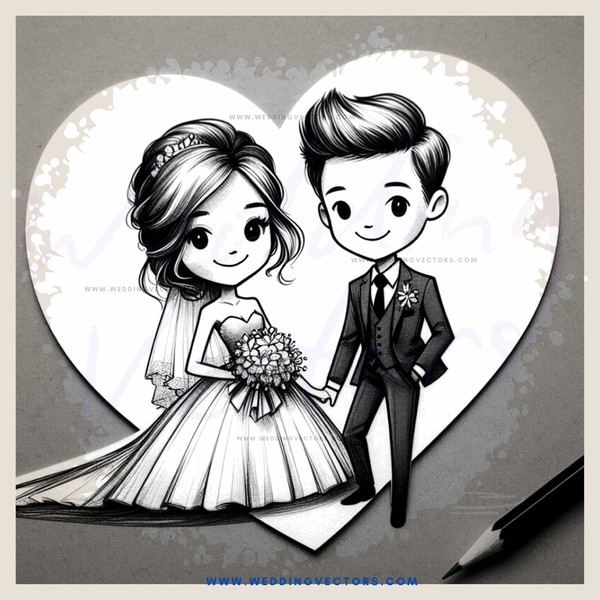 a couple holding hands and flowers