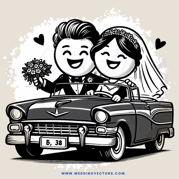 a couple in their wedding day