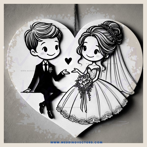 a couple in black and white
