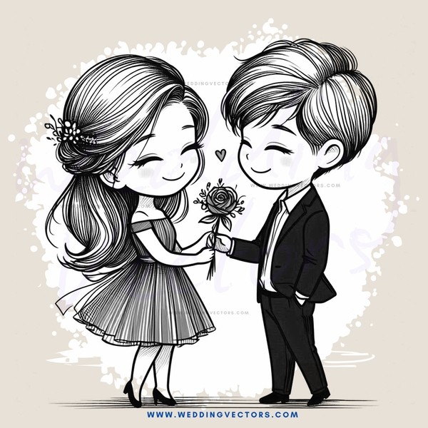 couple on their wedding day exchanging rings