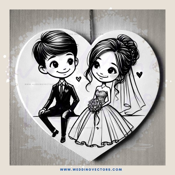 a couple sitting together on a heart shaped doily