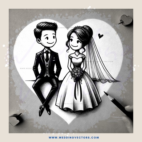 heart-themed wedding gift card