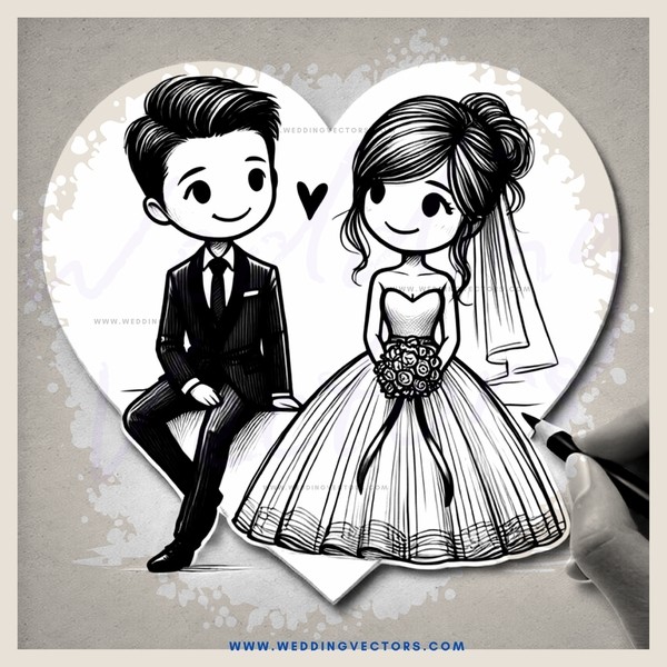 a couple's picture on an envelope