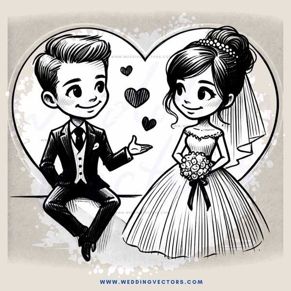 a bride and groom sitting next to each other
