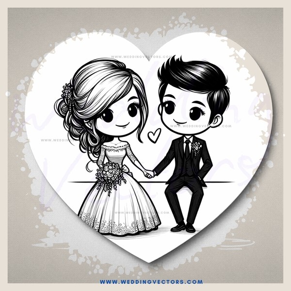 a couple's wedding picture