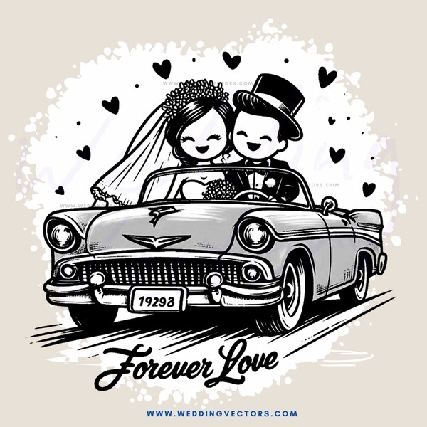 forever love cartoon car