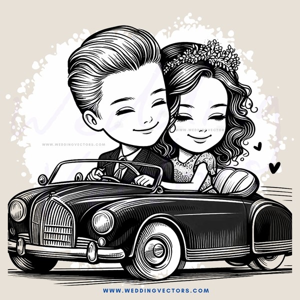 a couple in a car