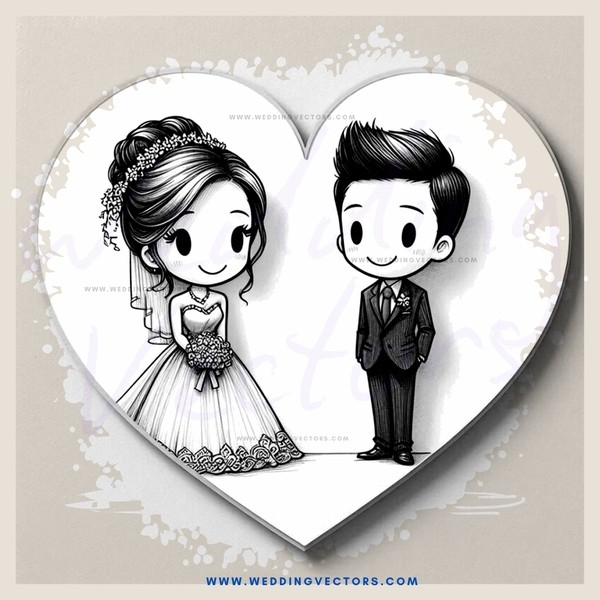 a couple posing for their picture on an invitation