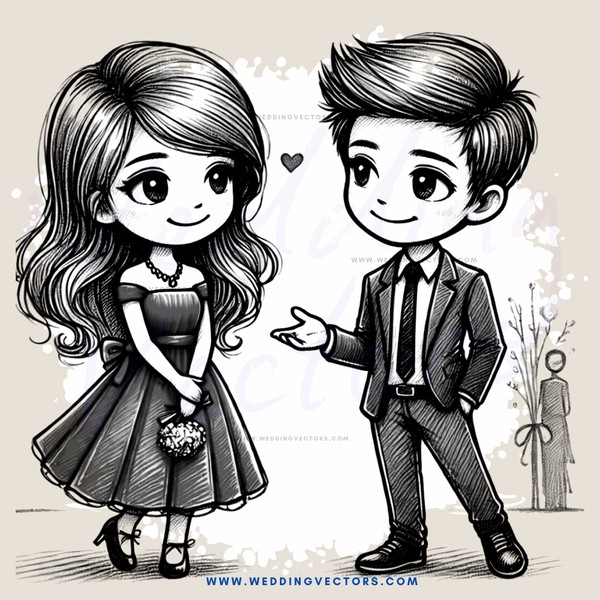 boy and girl standing together with bow and arrow