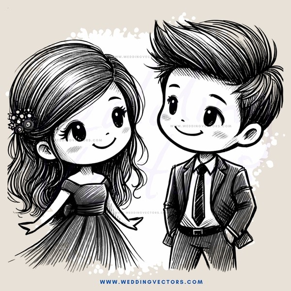 a boy and girl with smiles on their faces