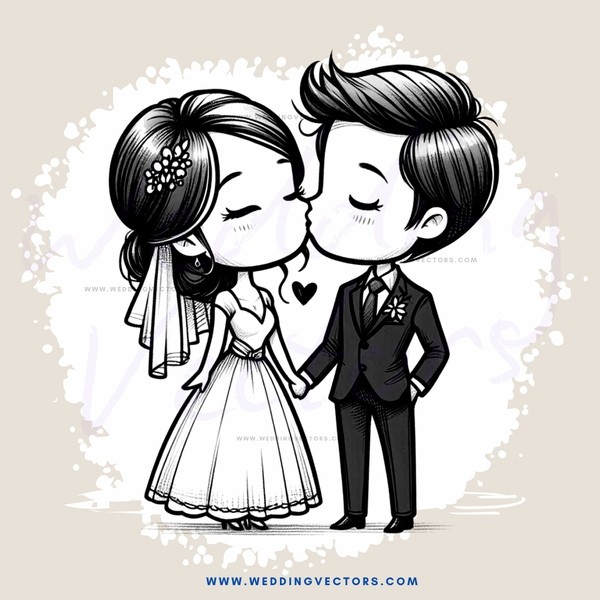 a couple kissing