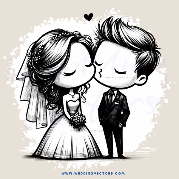 a couple kissing