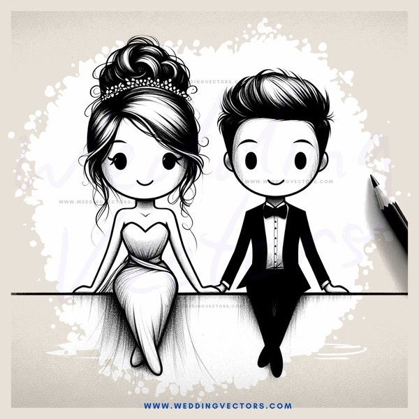 couple posing for picture in wedding dress and tuxedo