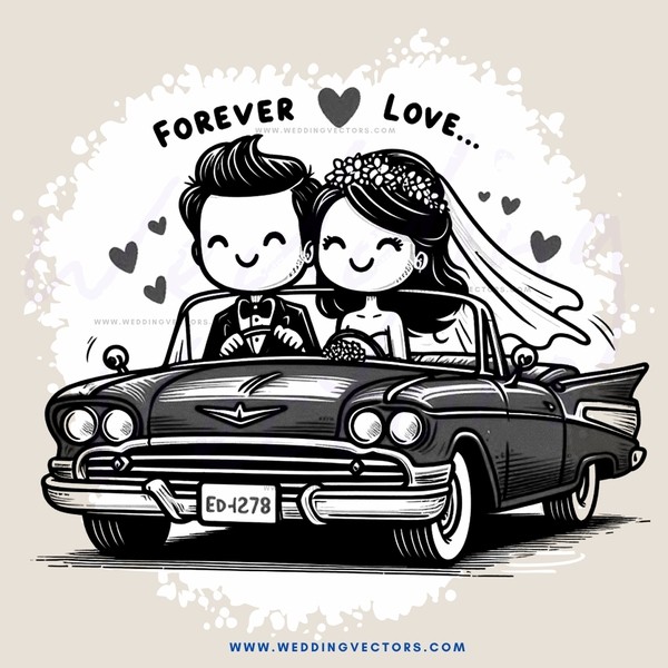 forever love cartoon sign