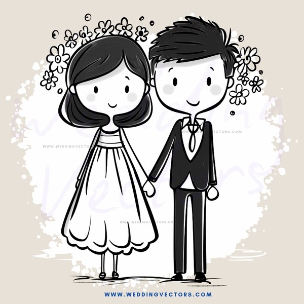 couple standing hand in hand