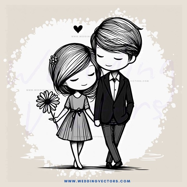 a boy and girl holding hands together