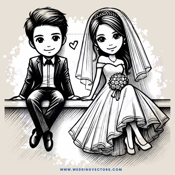 wedding bride & groom