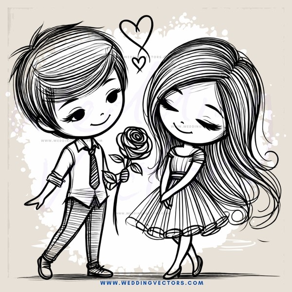 two kids holding roses and making an "i" sign