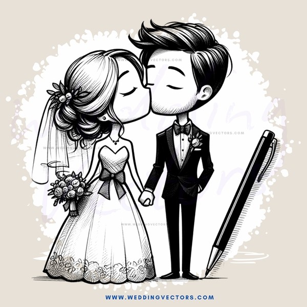 a couple's wedding day