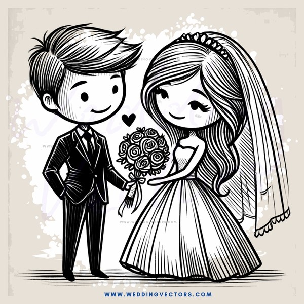 a bride and groom posing for their picture