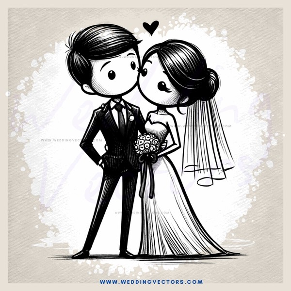 a newlywed couple