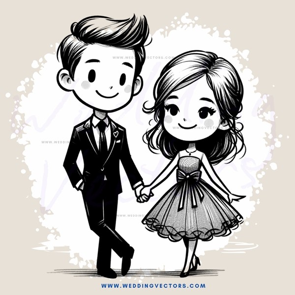 a man and woman holding hands