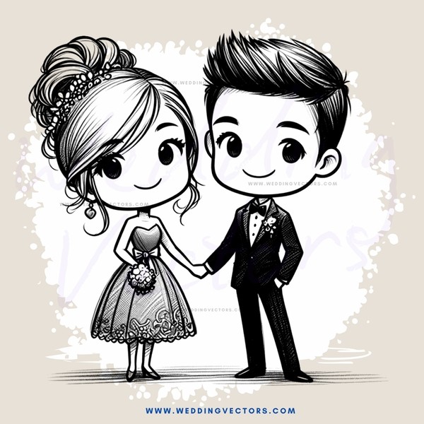 a boy and girl holding hands