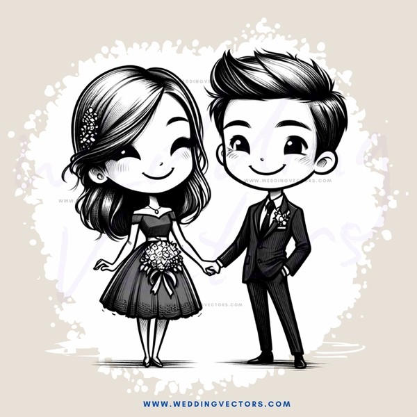 engaged couple facing each other
