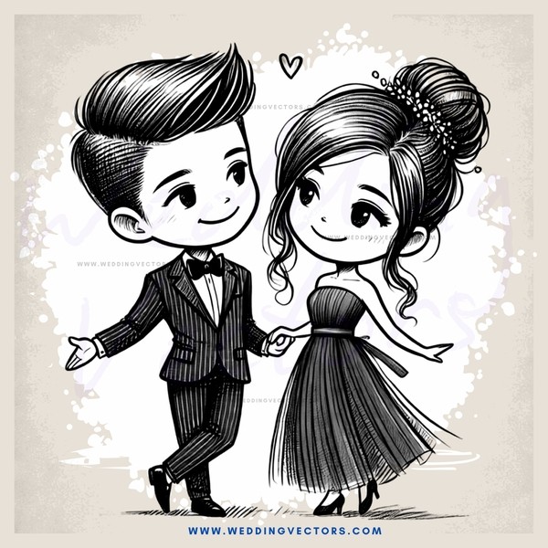a young couple walking together