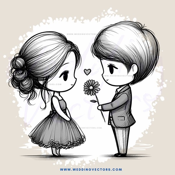 two people holding hands and a flower