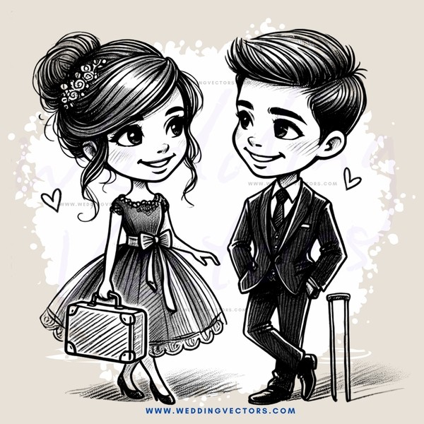a girl and boy standing next to each other