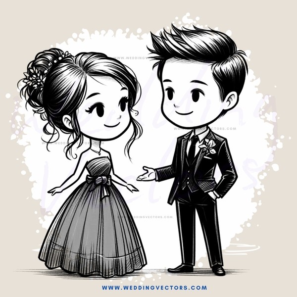 boy and girl standing together