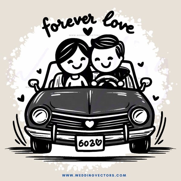forever love cartoon car