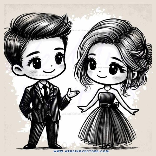a man and woman standing together