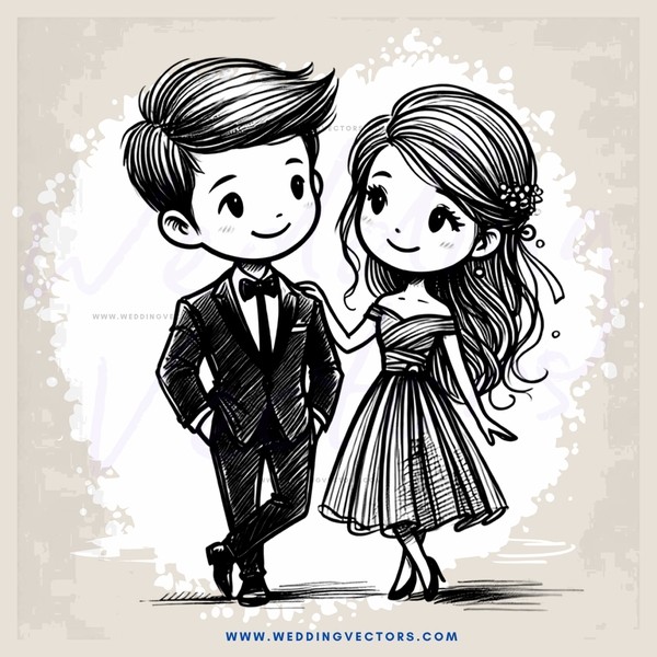 man and woman standing together