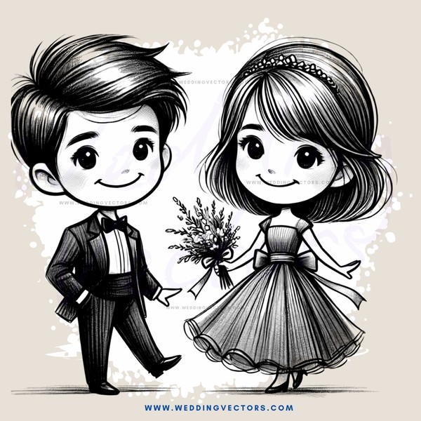 a couple walking together in black and white